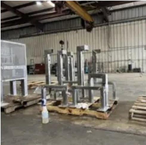 Fabricated steel supports