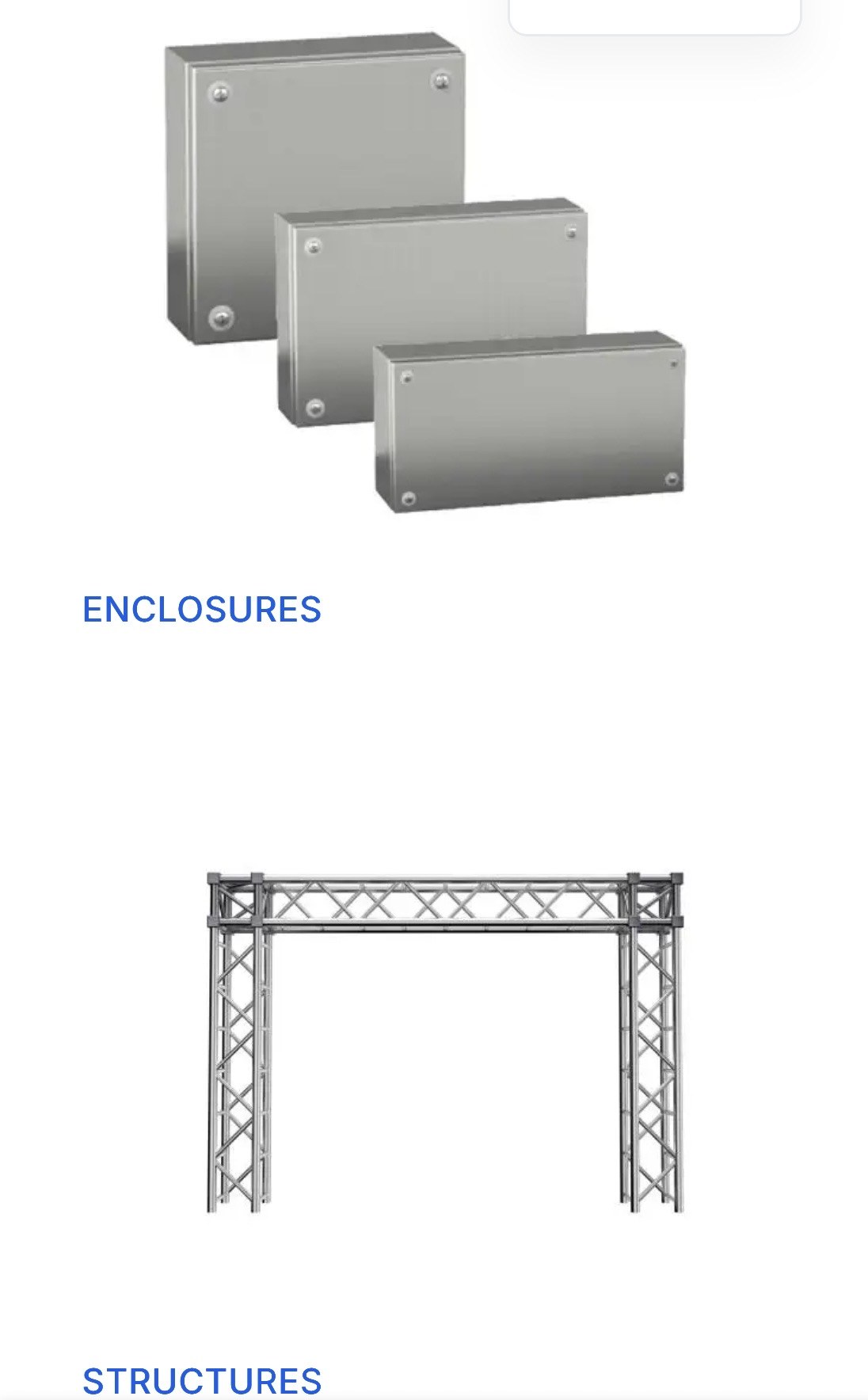 Steel enclosures and structural fabrication examples