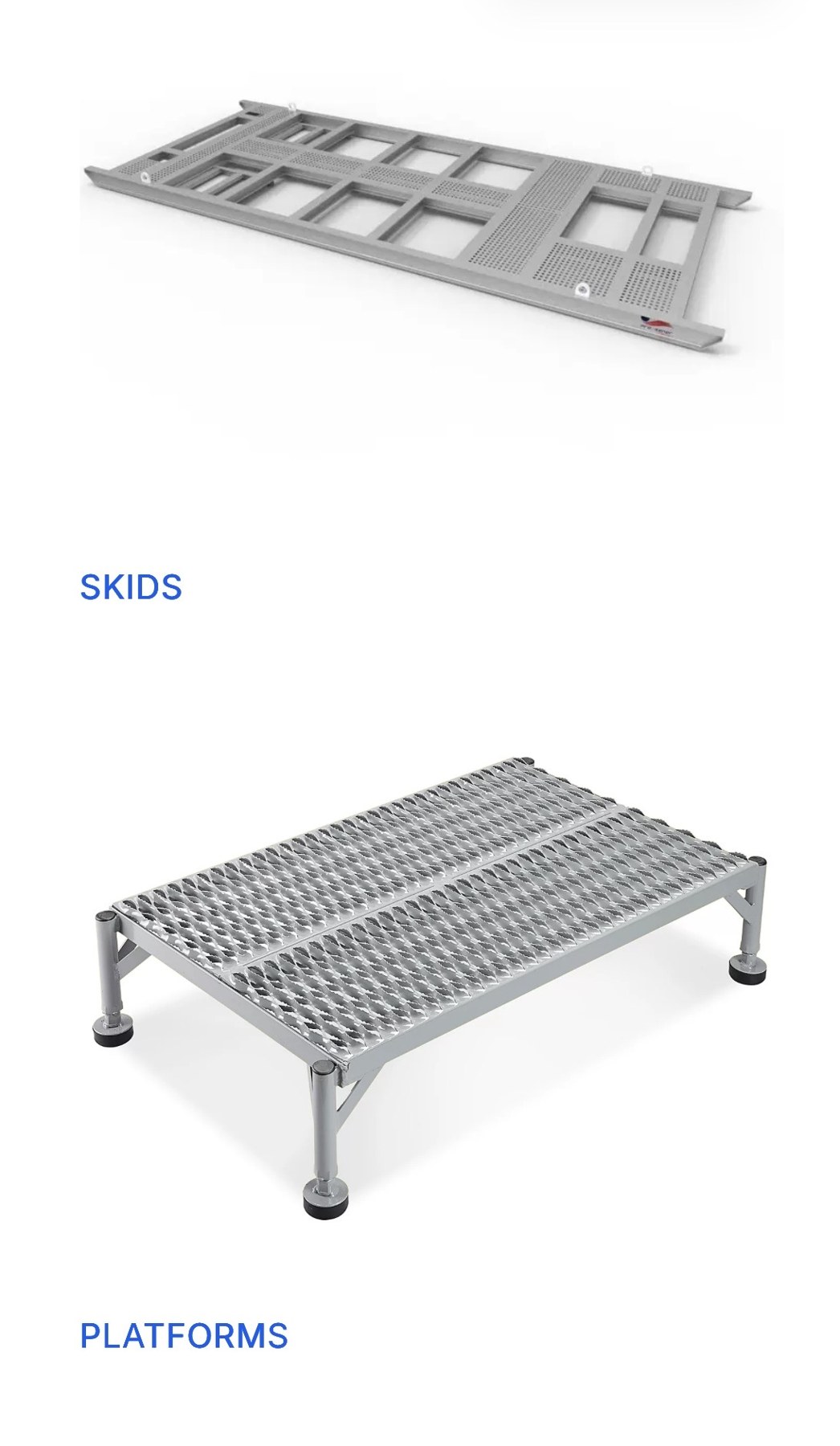 Industrial skids and platforms